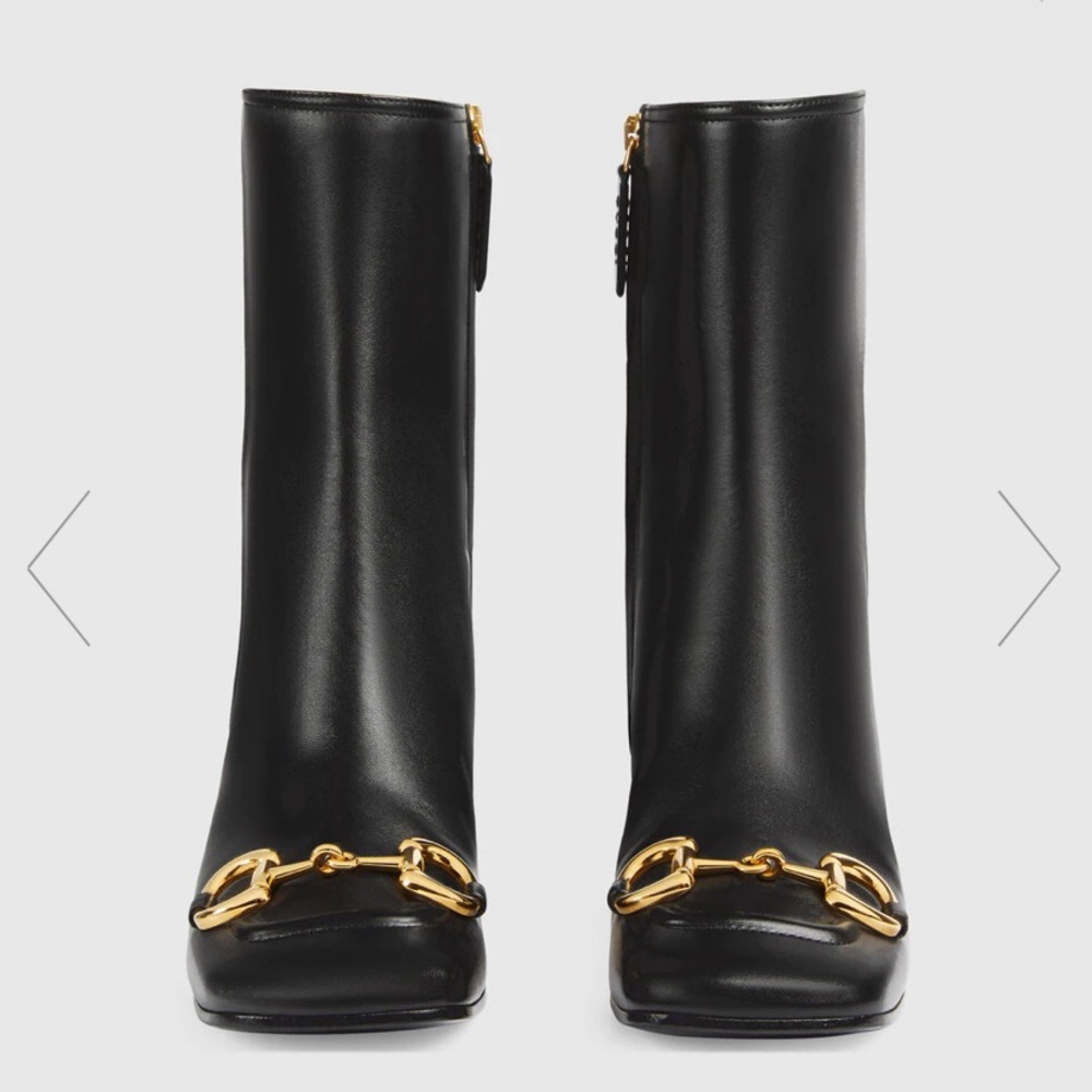 New Gucci  mid-heel ankle boot with Horsebit - Picture 6 of 16